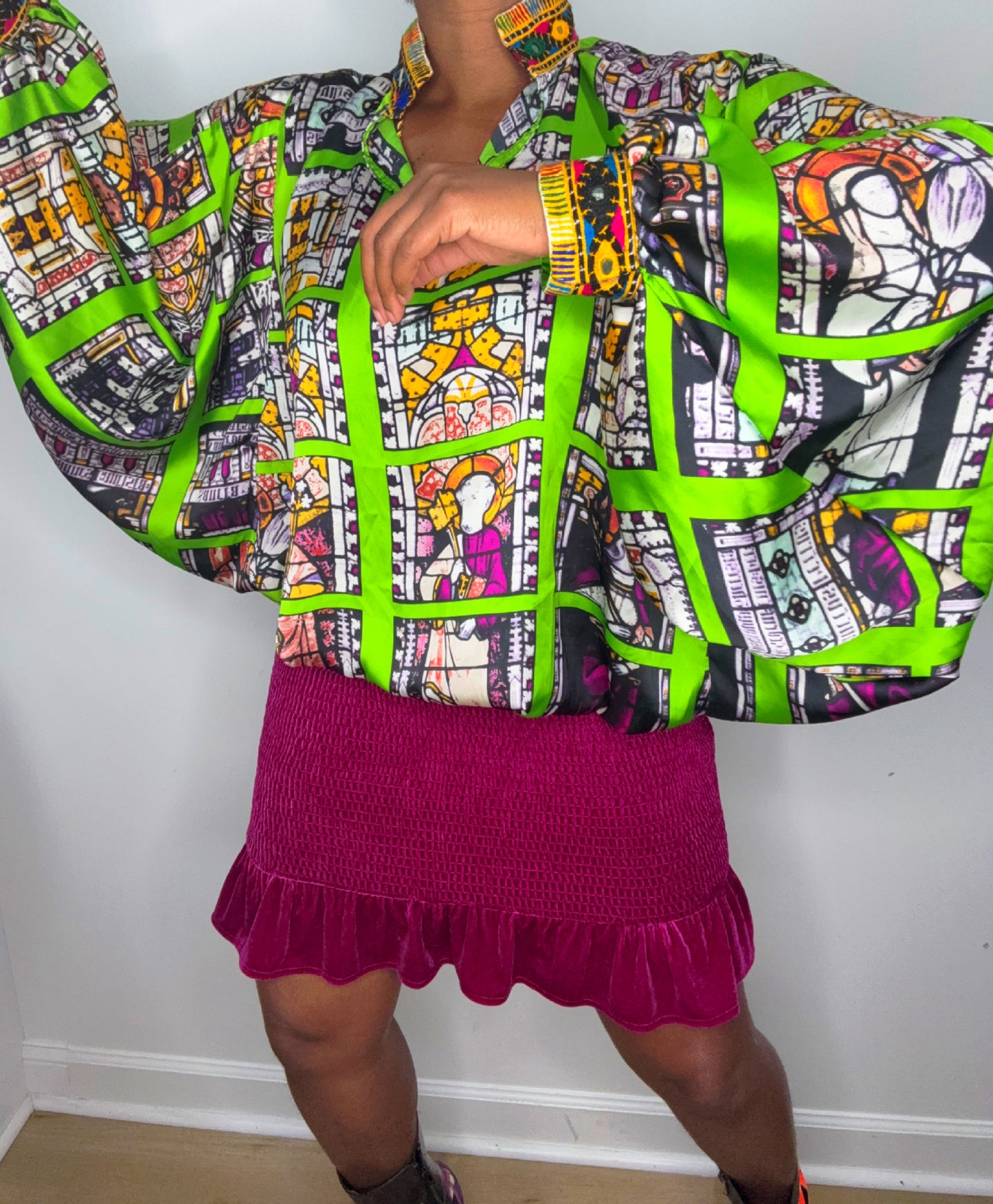 La Pres Dolman blouse(fits up to XL)
